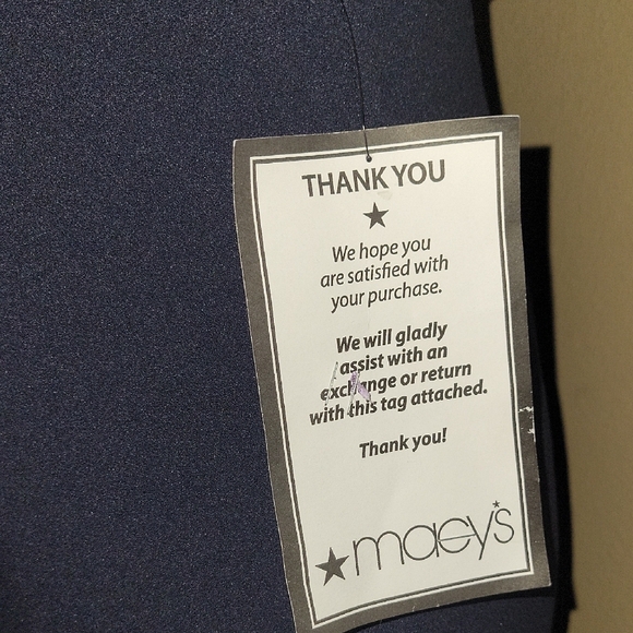 Adrianna Papell Blue Long Evening  Dress Lace Overlay NWT Sz 2 $50 Dropped $19 - Picture 5 of 11